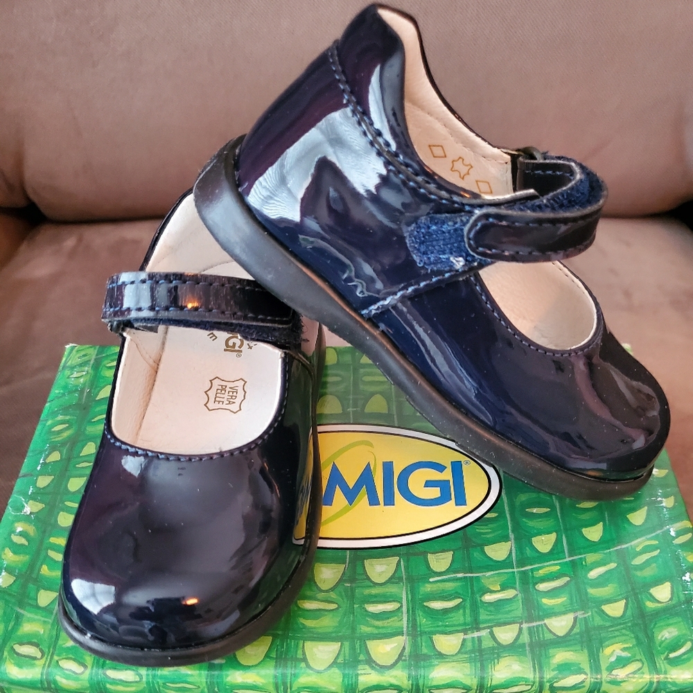 Primigi Andes Toddler - Navy Blue Patent, Size 6
